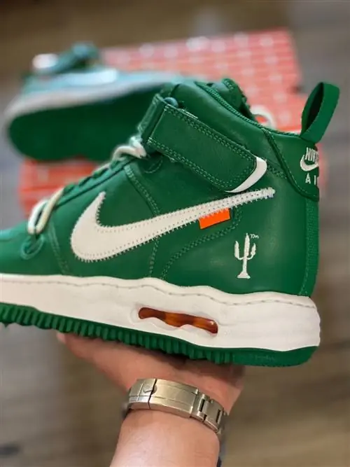 Off-White Nike Air Force 1 Mid Pine Green DR0500-300 Дата выпуска Off-White Nike Air Force 1 Mid Pine Green DR0500-300 Дата выпуска