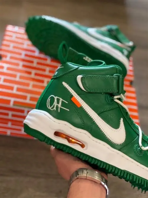 Off-White Nike Air Force 1 Mid Pine Green DR0500-300 Дата выпуска Off-White Nike Air Force 1 Mid Pine Green DR0500-300 Дата выпуска