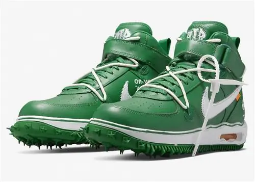 Off-White x Nike Air Force 1 Mid Pine Green DR0500-300 Off-White x Nike Air Force 1 Mid Pine Green DR0500-300
