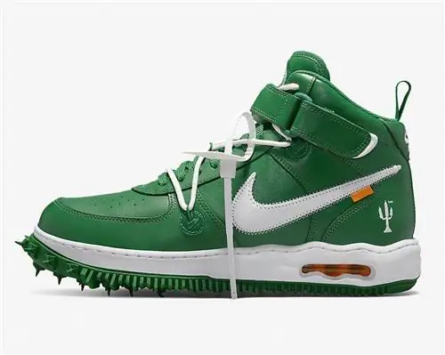 Off-White x Nike Air Force 1 Mid Pine Green DR0500-300 Дата выпуска Цена Off-White x Nike Air Force 1 Mid Pine Green DR0500-300 Дата выпуска Цена