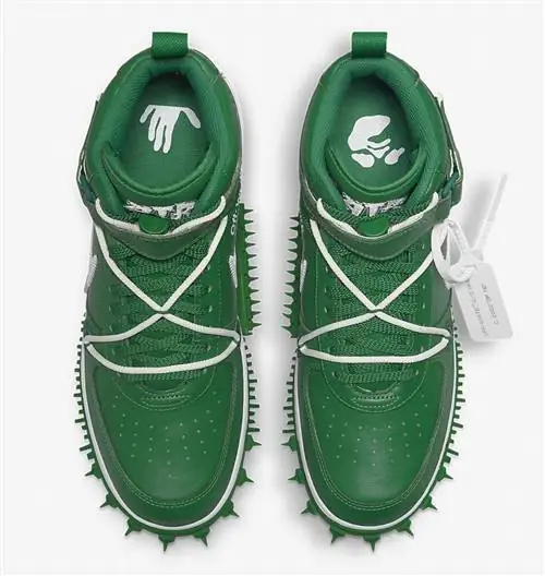 Off-White x Nike Air Force 1 Mid Pine Green DR0500-300 Дата выпуска Цена Off-White x Nike Air Force 1 Mid Pine Green DR0500-300 Дата выпуска Цена