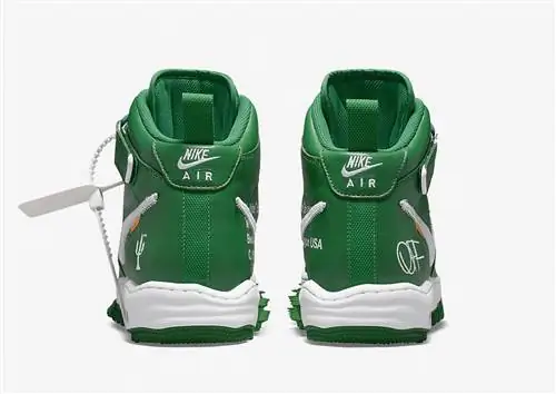 Off-White x Nike Air Force 1 Mid Pine Green DR0500-300 Дата выпуска Цена Off-White x Nike Air Force 1 Mid Pine Green DR0500-300 Дата выпуска Цена