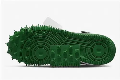Off-White x Nike Air Force 1 Mid Pine Green DR0500-300 Дата выпуска Цена Off-White x Nike Air Force 1 Mid Pine Green DR0500-300 Дата выпуска Цена