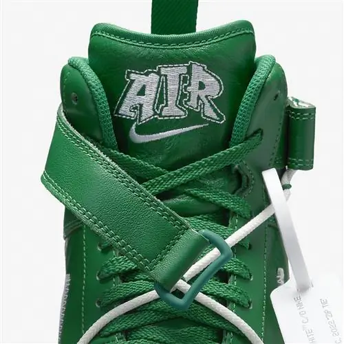 Off-White x Nike Air Force 1 Mid Pine Green DR0500-300 Дата выпуска Цена Off-White x Nike Air Force 1 Mid Pine Green DR0500-300 Дата выпуска Цена