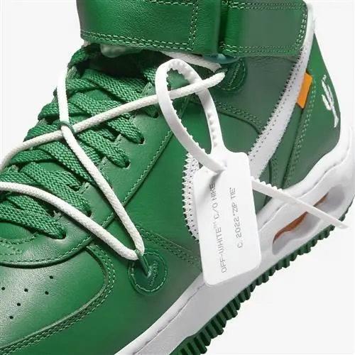 Off-White x Nike Air Force 1 Mid Pine Green DR0500-300 Дата выпуска Цена Off-White x Nike Air Force 1 Mid Pine Green DR0500-300 Дата выпуска Цена
