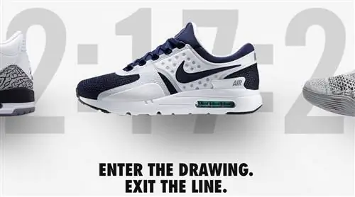 Nike Store Новая система онлайн-розыгрыша