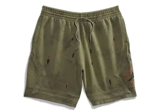 Travis Scott Air Jordan Washed Suede Short Olive Travis Scott Air Jordan Washed Suede Short Olive