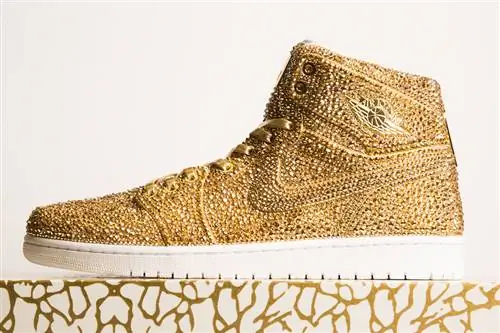 Air Jordan 1 Золотые кристаллы на заказ Air Jordan 1 Золотые кристаллы на заказ