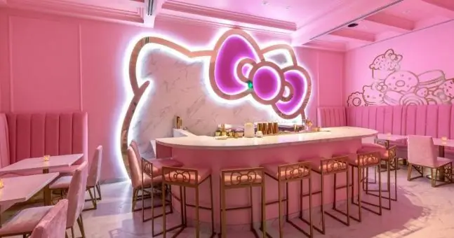 На этой неделе открывается бар и кафе Hello Kitty, и OMG, гламур