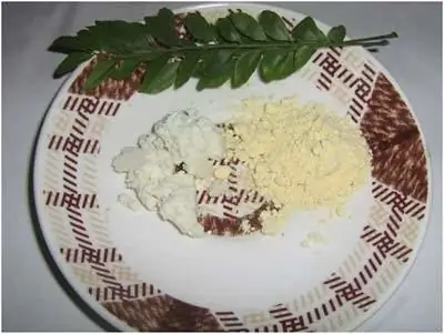 маска для лица из грамовой муки